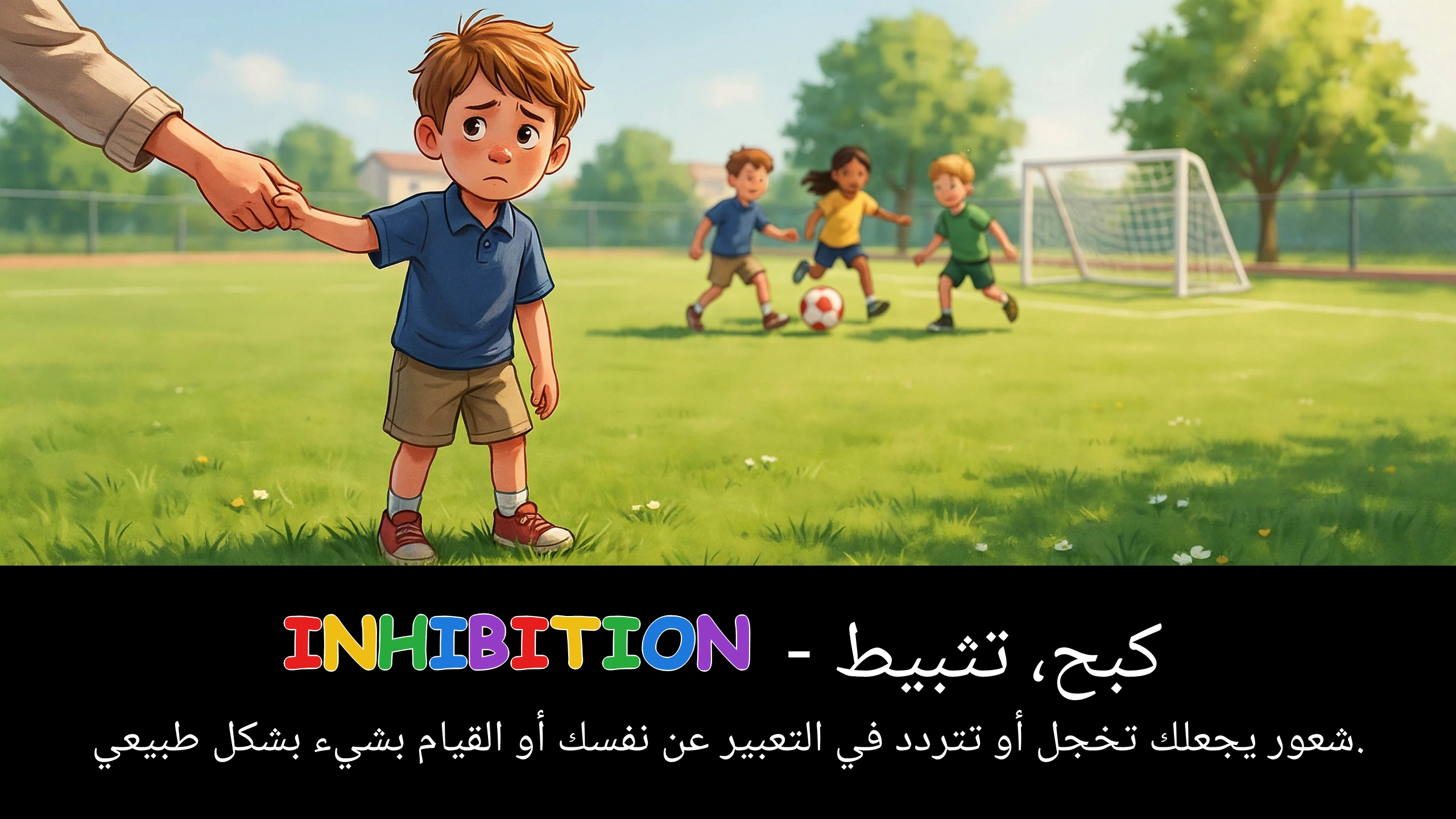 Arabic Illustration for inhibition